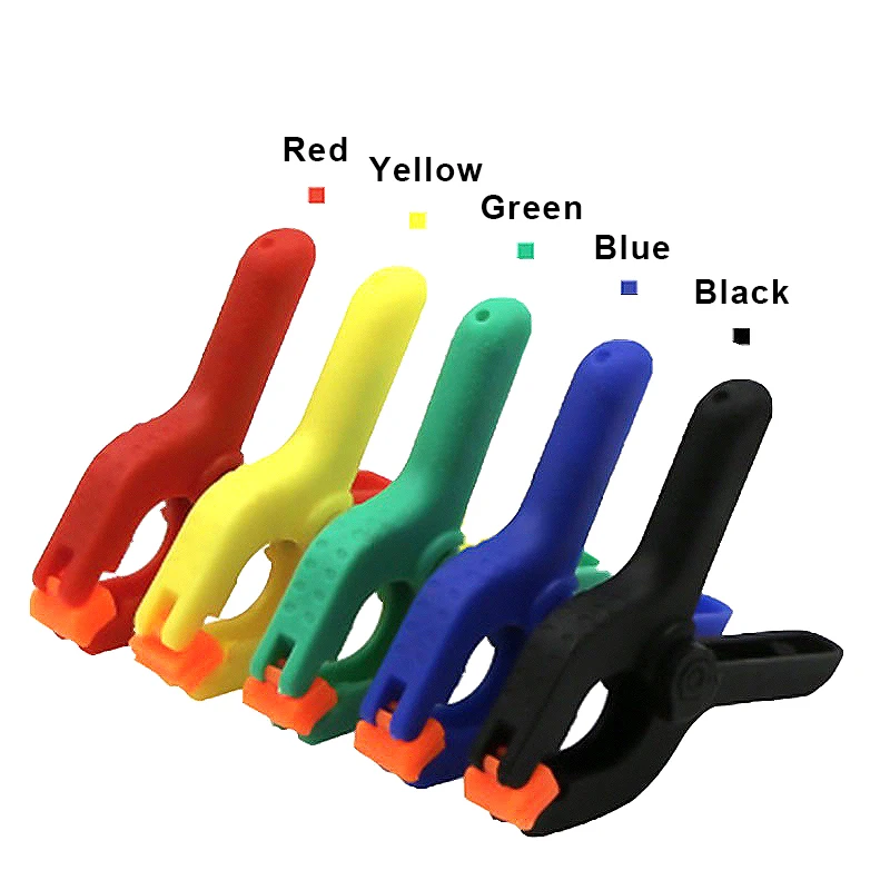 5Pcs Woodwork Clamp 2inch Spring Clamps Carpentry Accessories Plastic Nylon Clamp Quick Release Speed Squeeze Tools for Woodwork