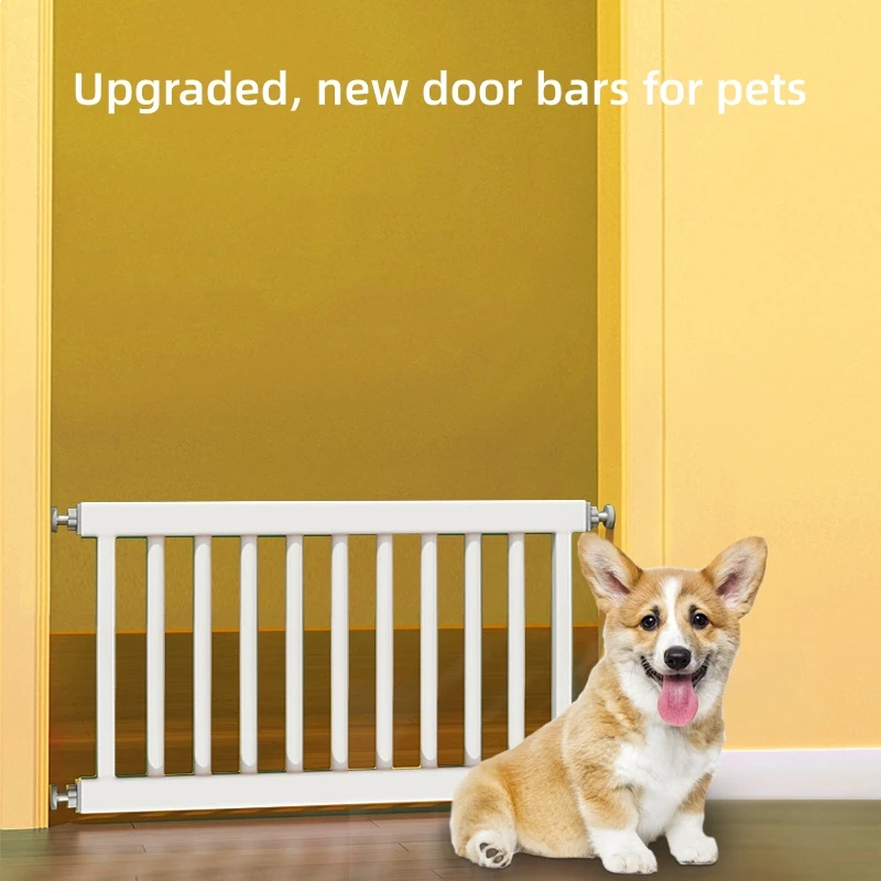 Perforation-free dog indoor stairway guardrail pet door barrier Isolation safety fence door