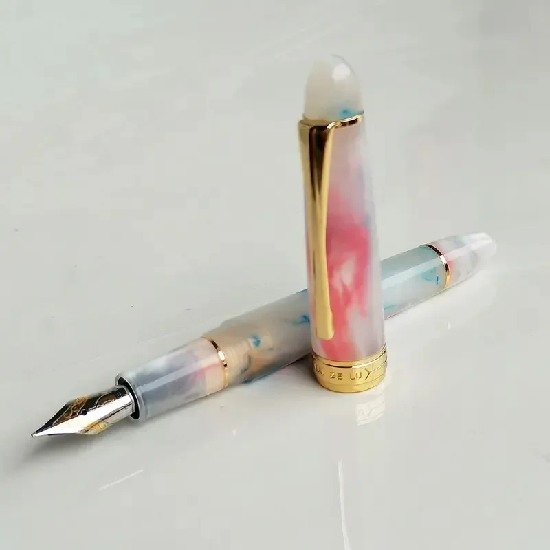 New Kaigelu 356 Fountain Pen, EF F M Nib Ink Pen, Office, Business Writing Gift,Transparent Color New, 2024