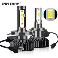 Infitary H4 Led Car Lights H7 Canbus H11 Headlamp Auto Fog ZES Chip Lamp 6500K Motorcycle COB Headlight Bulb H1 22000LM CSP 1860