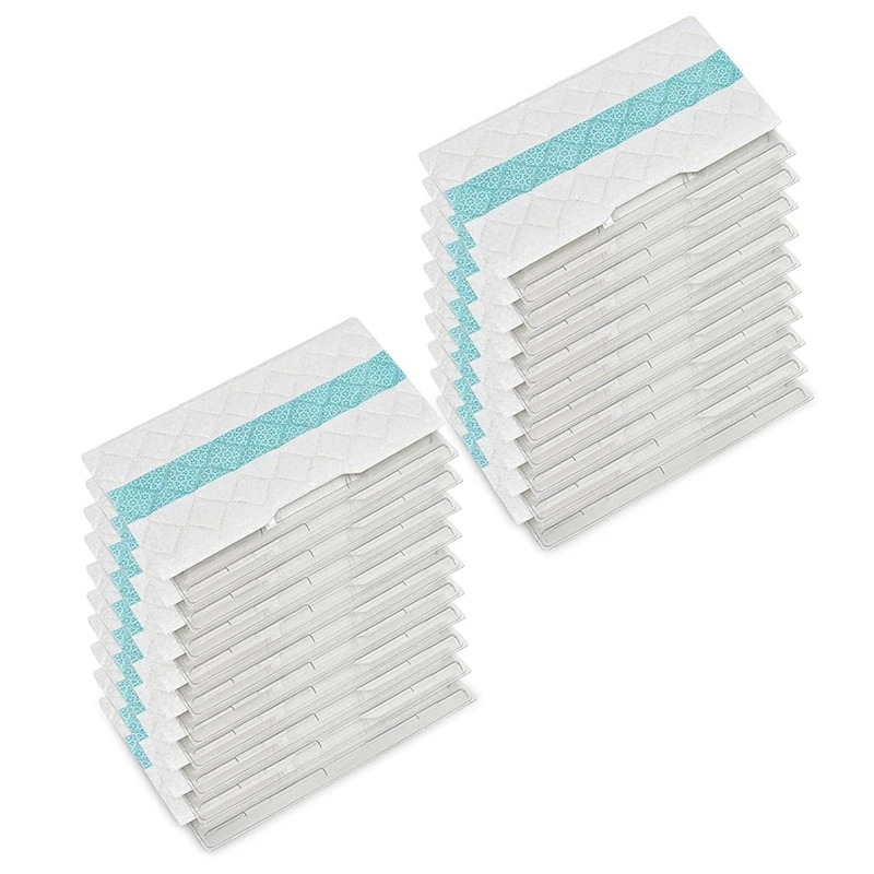 LARSU-20PCS Disposable Mop Pad Refills For Shark Vacmop Pro VM252, VM250, VM200, VM251, VM205, VM190, QM250, QM251, QM252