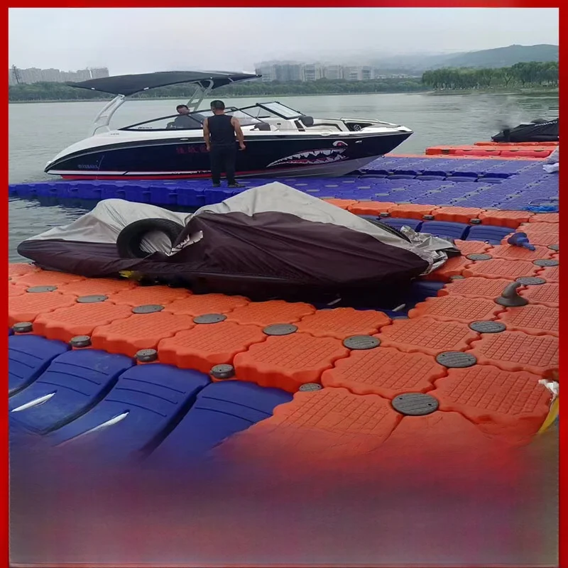 جسر عائم، رصيف عائم، منصة عائمة لمنتزه مائي، ممشى للمشاة، منصة صيد بحري، برميل عائم لتربية الأحياء المائية #5