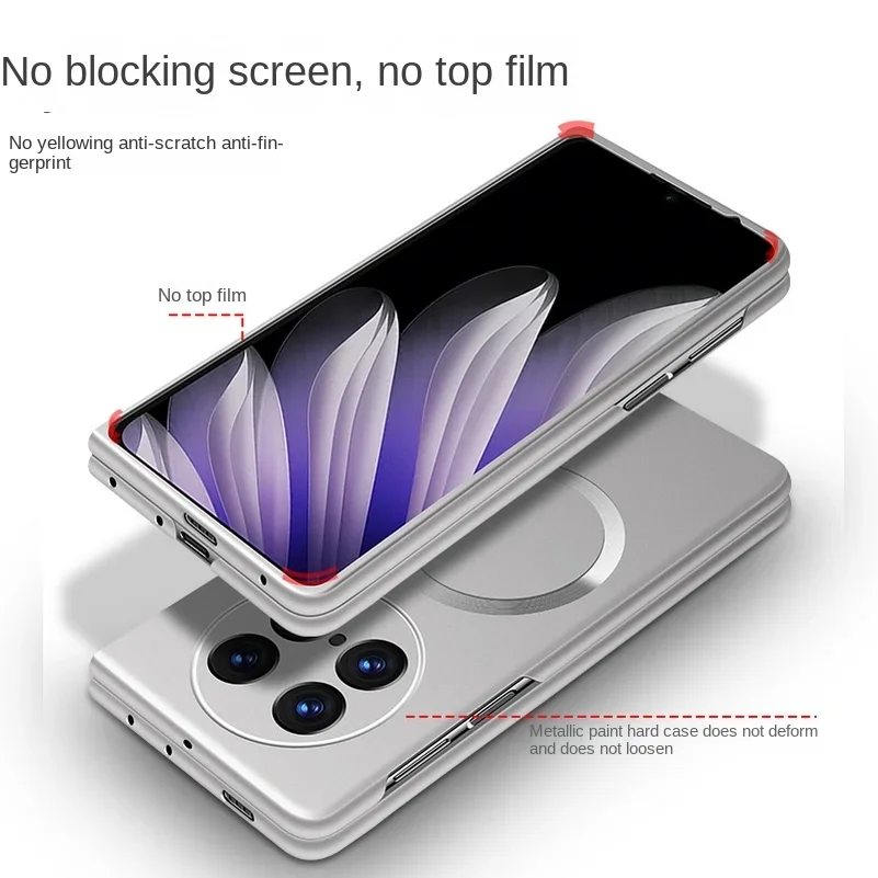 حافظة هاتف مغناطيسية بحواف رفيعة من Magsafe لهاتف OPPO Find N5 OPPO FIND N3 Find N2 غطاء حماية للكاميرا الصلبة رفيع للغاية #5