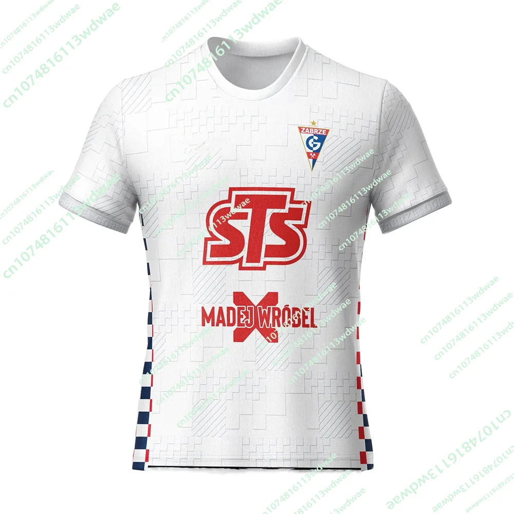 27/26 Nouveautés Maillot de football homme à séchage rapide Górnik Zabrze Pologne T-shirt imprimé 3D pour enfant, sport, famille, fans, maillot de foot