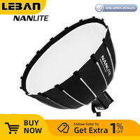 NANLITE Portable 60CM Quickly Fast Installation Deep Parabolic Softboxfor Forza 60 Softbox (EC-FZ60)