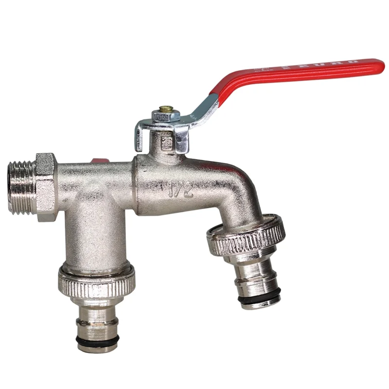 

PZHI-промышленный и домашний ирригационный садовый кран из цинкового сплава с двойной соской и уличным краном для балкона