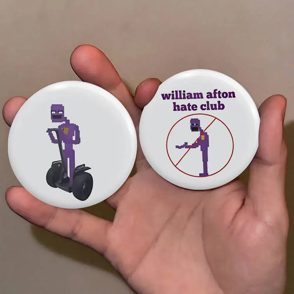 B-Butters Lolbit W-Williams Badges Tinplate Soft Button Pin Brooch Metal Badge Custom Jewelry Accessories Hat Bag Lapel