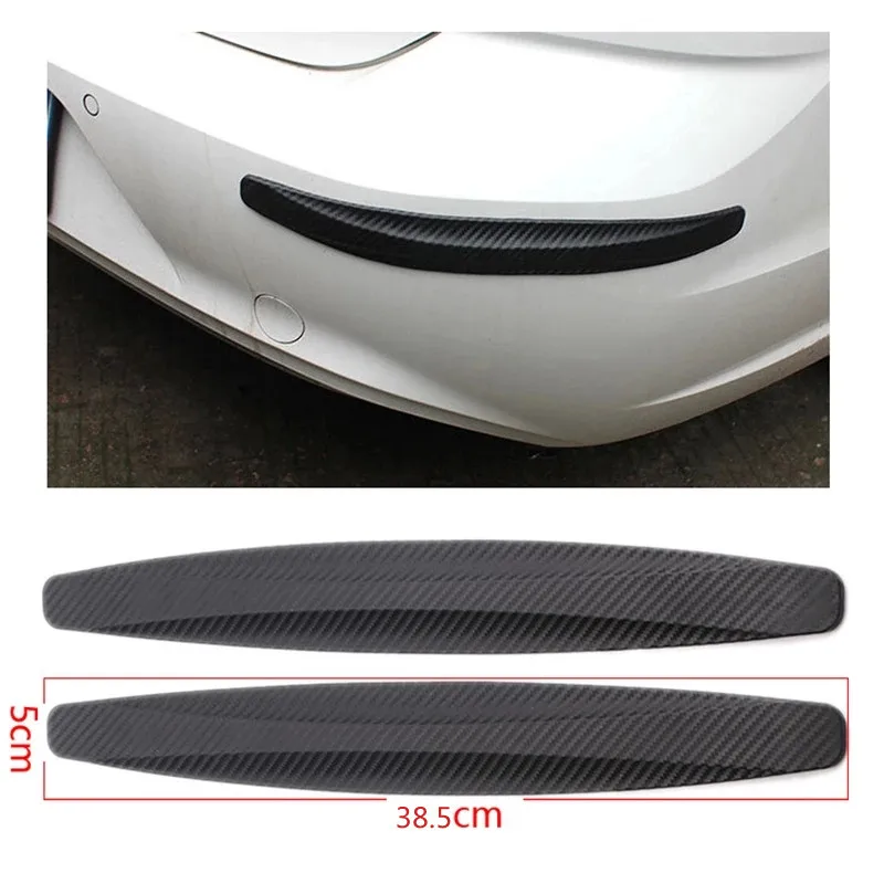 2pcs Car Bumper Protector Strip Guard Corner Protection Strips Scratch Protector Styling Mouldings Anti-collision Exterior Parts