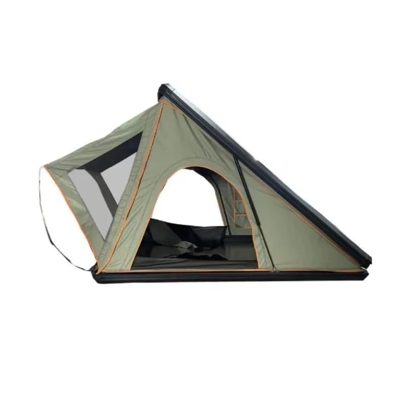2026 Fully Automatic Waterproof Hard Shell Car Roof Tent-Outdoor Camping Sunshade For 2-Person Made Oxford Fabric Aluminum Alloy