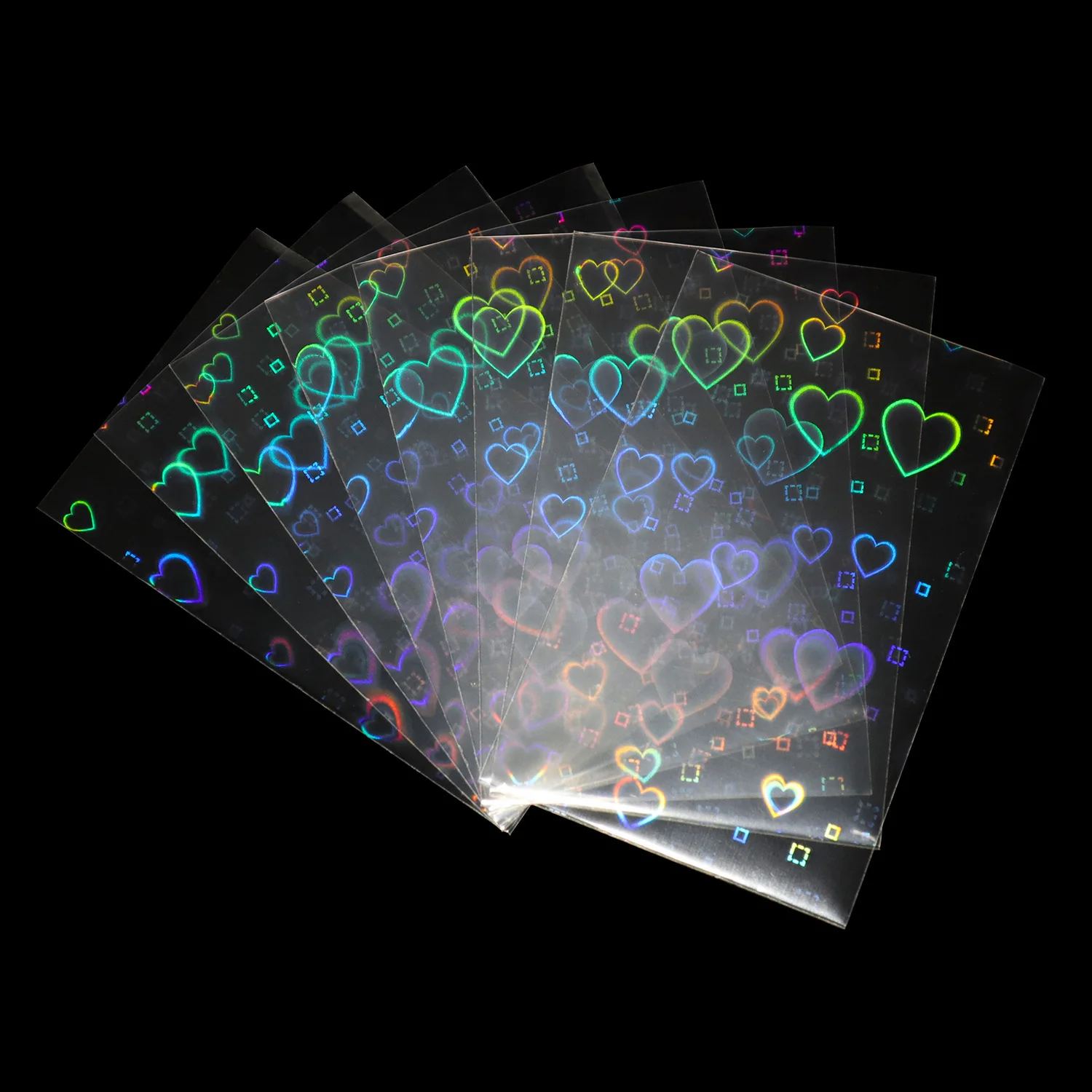 

Halo Graphic Hearts Holographic Pretty Cards Foil Shinny Laser Holo Flash Korea Cards Spark Photocards Protectors