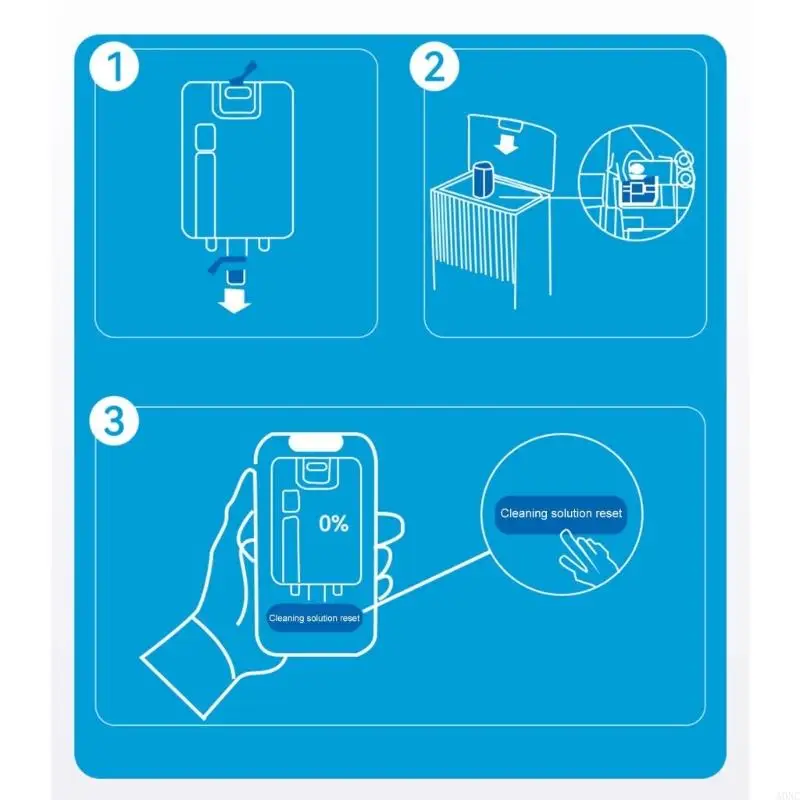 Peça reposição fluido limpeza especial piso A0NC para aspirador pó robô X10