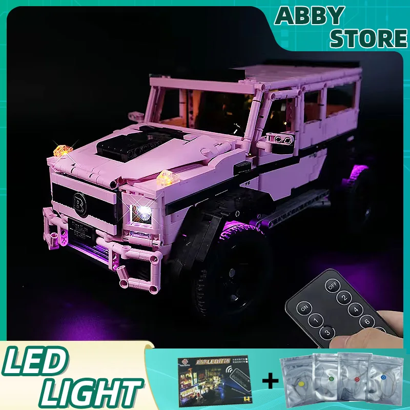 DIY RC LED 라이트 키트, LEGO J903 기술 럭셔리카 로고, 블록 모델 제외, LED 라이트 전용