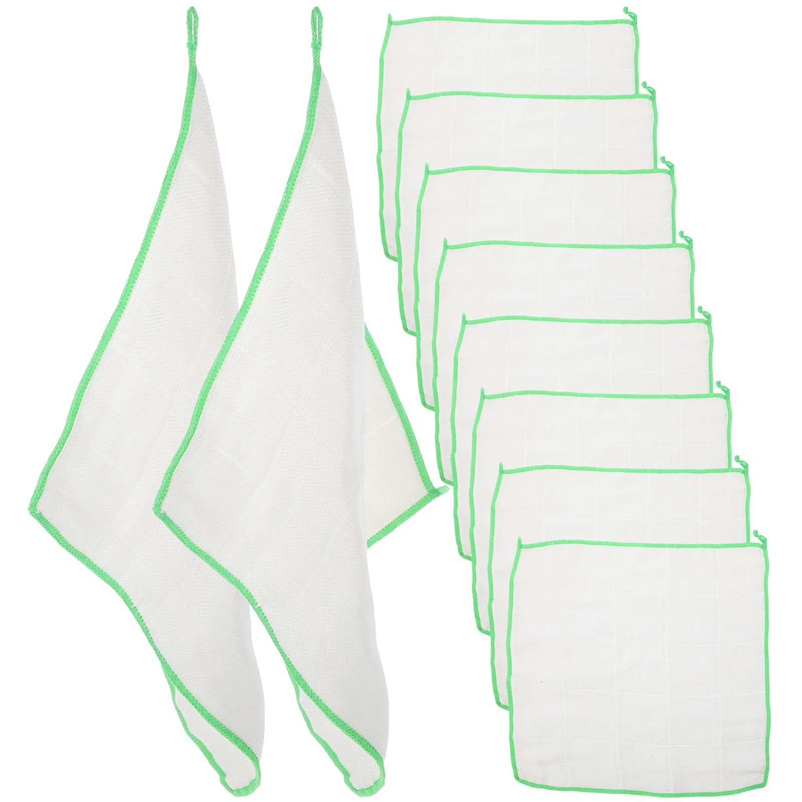 

10Pcs Thickened Absorbent Dish Towels Premium Wood Fiber Kitchen Cleaning Cloth Household Multipurpose Dishcloth