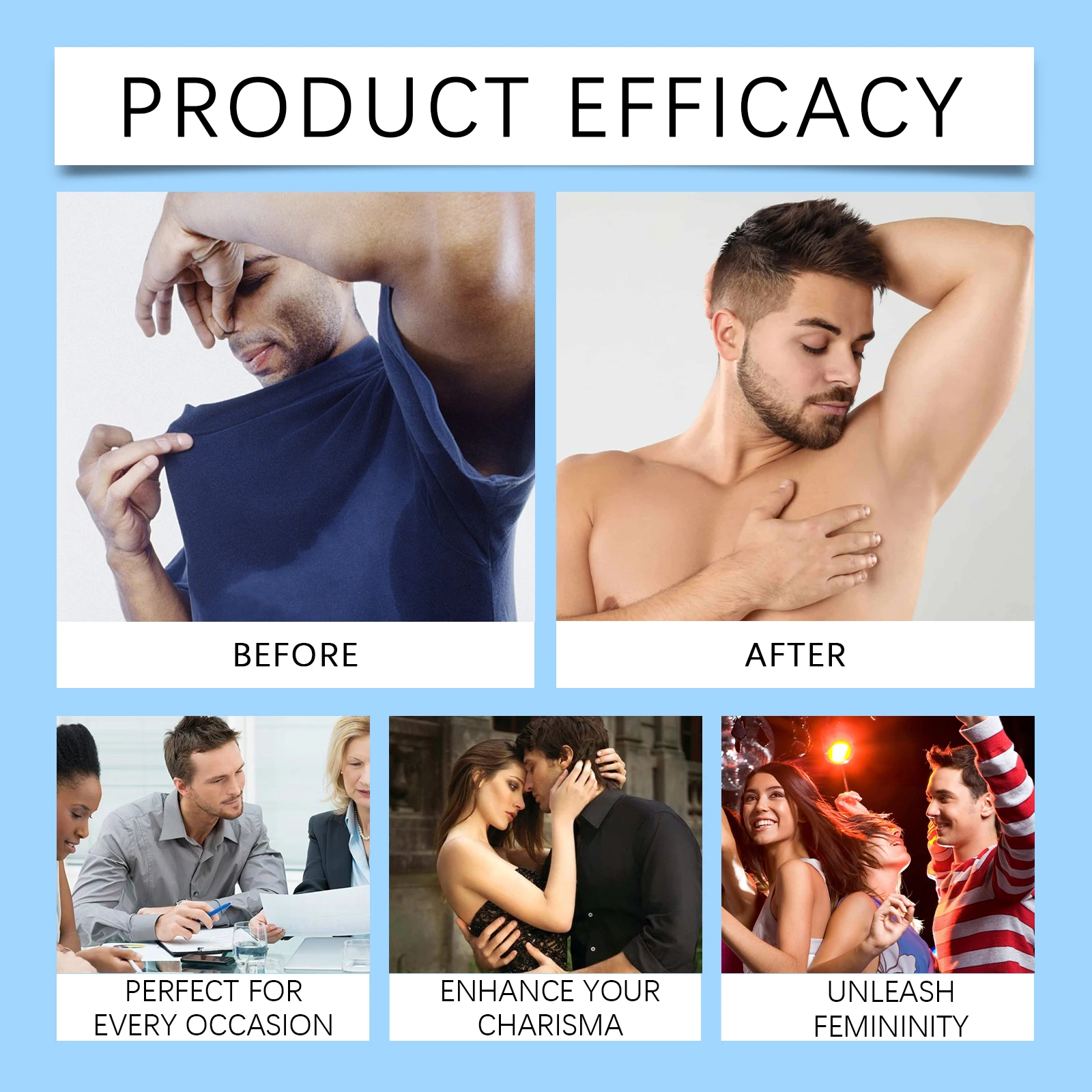 Rosemary Underarm Deodorant Stick Effective Deodorant Lasting Fragrance Removal Dry Mineral Essence Fragrance Stick