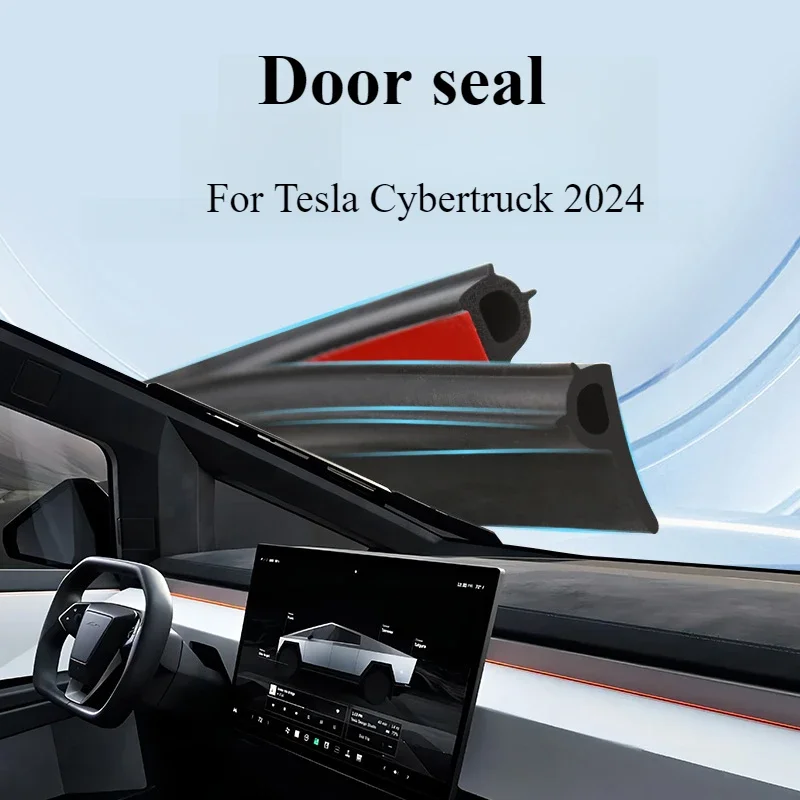 For Tesla Cybertruck Full Car Door Sill Sealing Strip Sound Insulation Noise Reduction Waterproof Sealing Strip Automotive Parts