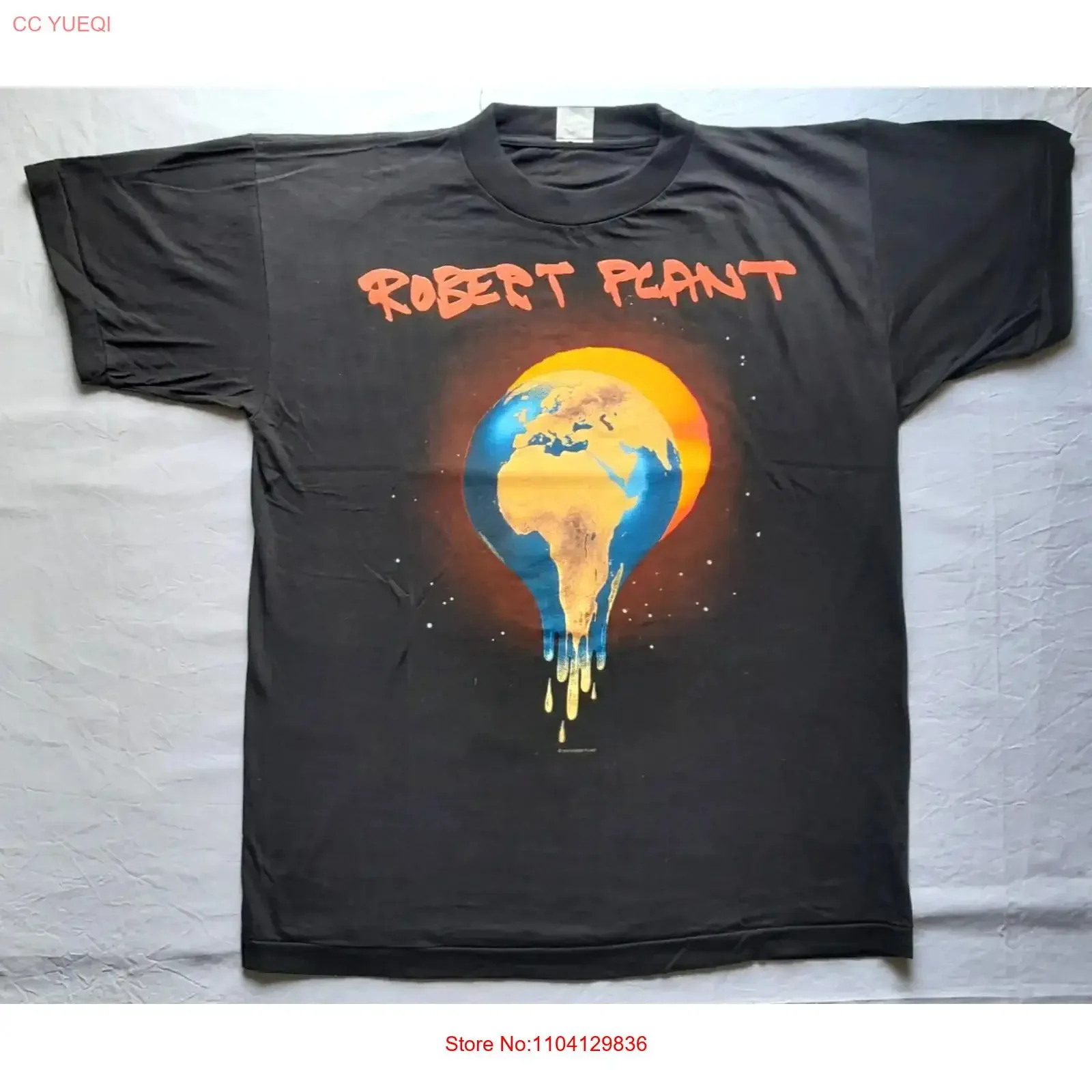 ROBERT PLANT FATE OF NATIONS RARE AND NEW UNWORN VINTAGE T SHIRT 1993 vintage Washed Breathable Top For Everyday Wear fashion