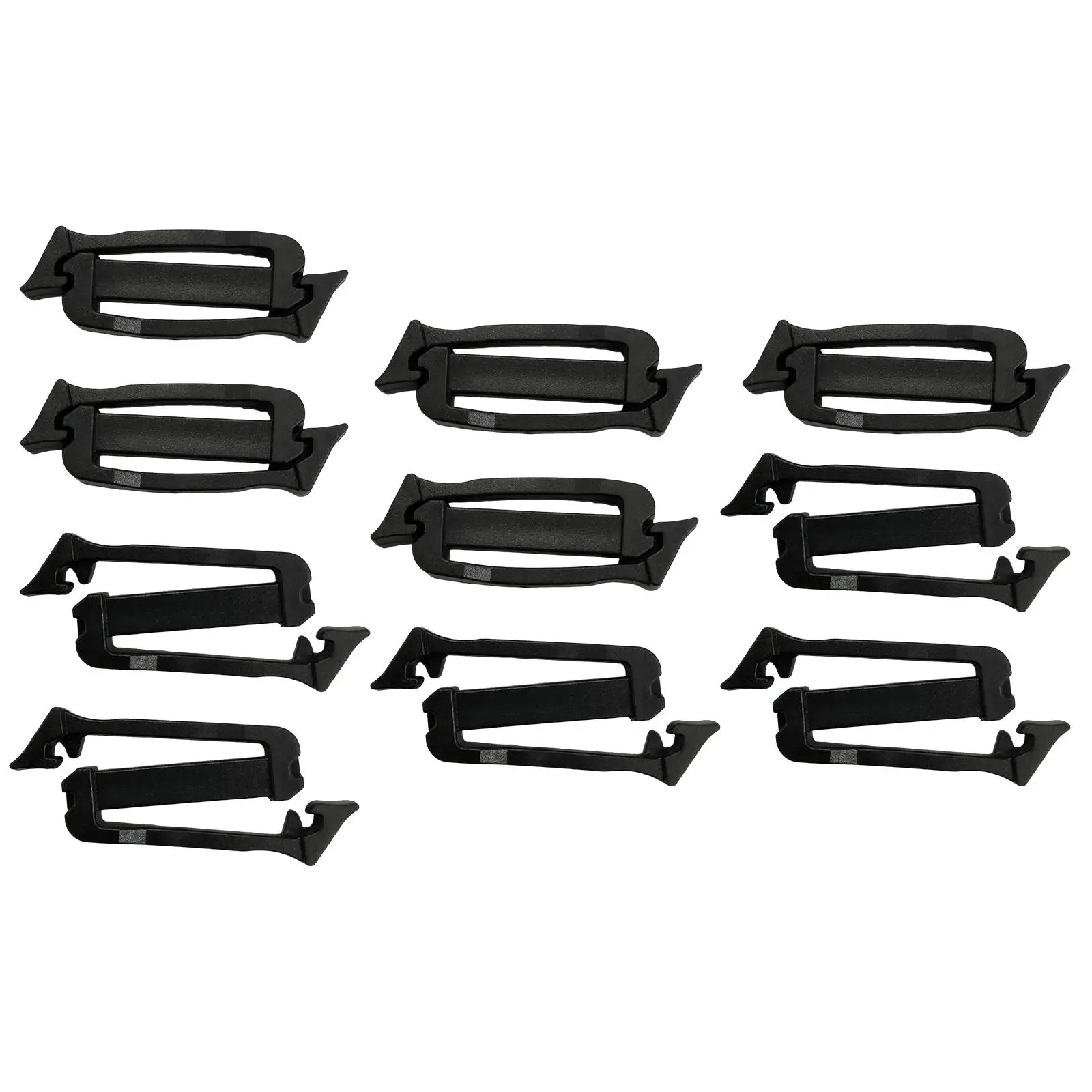 10x G Hook Webbing Buckles Black Camping Equipment DIY 1 inch Backpack Bag Clips