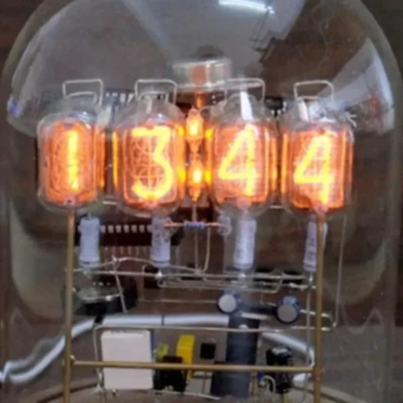 Creative DIY In12 Nixie Tube Digital Desktop Clock Creative Silent Self-assembly Desk Clock Retro Glow Tube Clocks Home Decorati