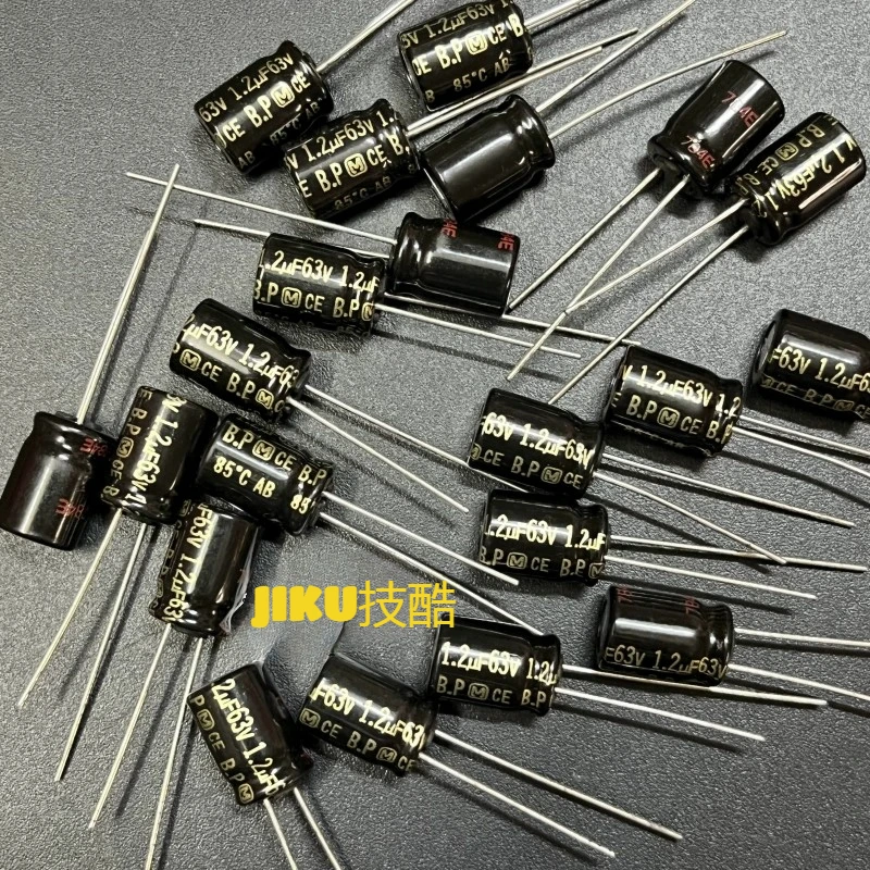 Capacitor BP Wuji kapasitor elektrolitik emas, diameter 8X12MM merek asli