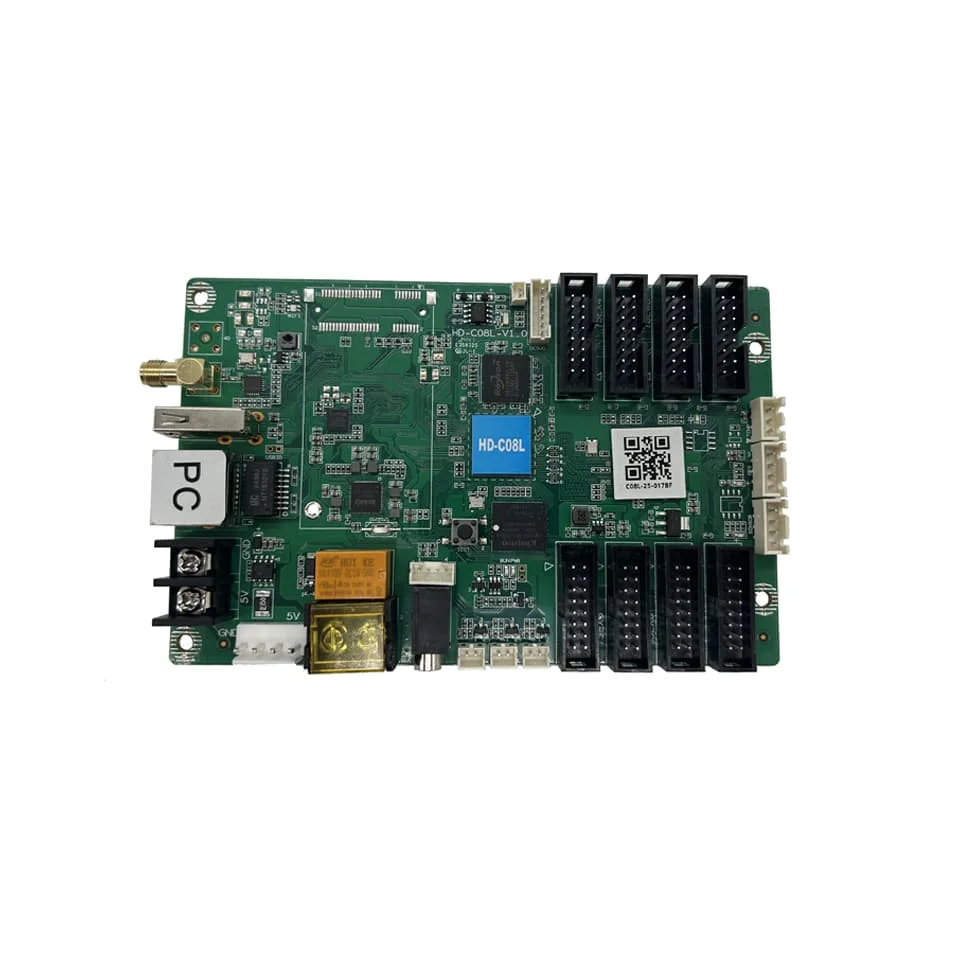 

Free Shipping HuiDu-C08L Controller Usb/rj45/Wifi HUB 75 Full Color module RGB Control system 5V
