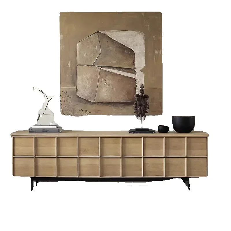 Nordic solid wo od dining sid e cabinet retro styl e dining side cabin et locker storage cab inet surprise