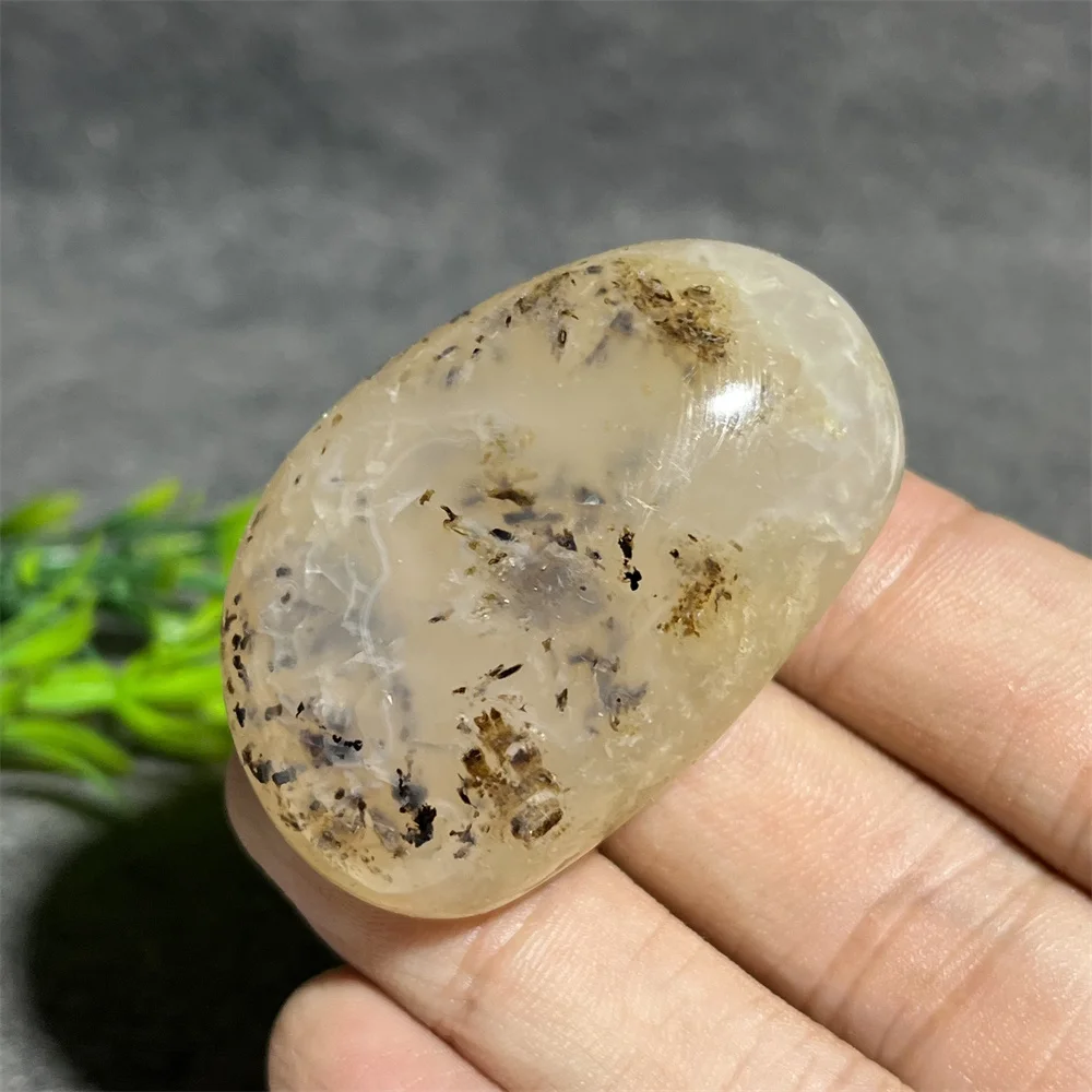 Crystal Natural Chalcedony Agate Stone Quartz Energy Polishing Beauty Gemstones Palm Jade Reiki Healing Home Decoration