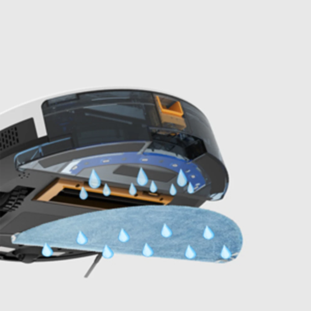 

5 шт. тряпки из микрофибры для пылесоса Tesvor M1 S6 S4, моющиеся сменные тряпки для сухого и влажного использования, подушечки для уборки пола