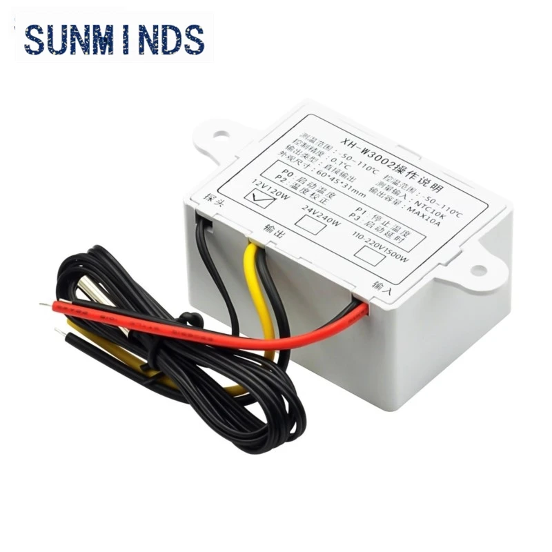XH-W3002 AC110V-220V DC12V/24V LED Digital Kontrol Termostat Mikro Switch Thermoscope Sensor