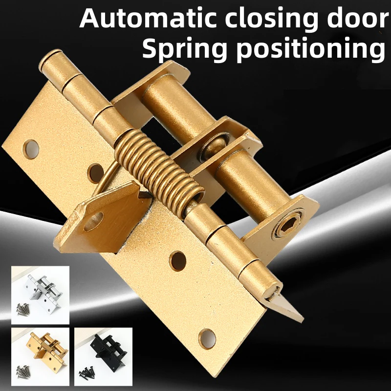 

1Pc Door Hinges Cross Hinge Automatic Rebound Cabinet Cupboard Door Hinges Folding Window Spring Furniture Hardware Accessories