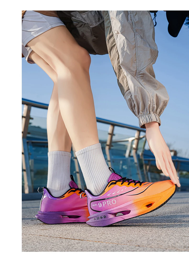 Herren-Sportschuhe, Laufschuhe mit Carbonplatte, Marathon-Sneaker für Herren, Rennschuhe, stoßdämpfende Turnschuhe für Damen – Detail 16