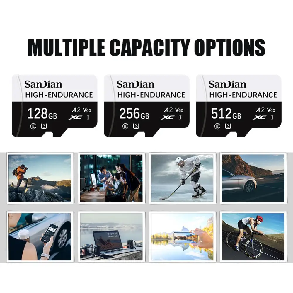 Original Memory Card 128GB Class 10 V60 TF Card 1TB Mini SD Card 512GB 256GB A2 U3 Micro Card 2TB High Speed TF Card