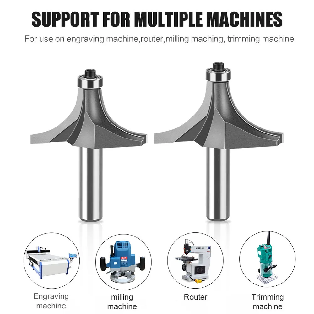 Machine de coupe d'angle en bois, tête de coupe, fraise d'angle en R, coupe-bord, 1 pièce
