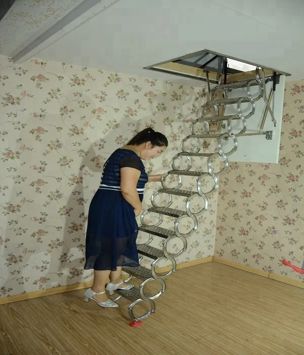 Scale Telescopiche in Acciaio Inox per Soffitta e Mansarda