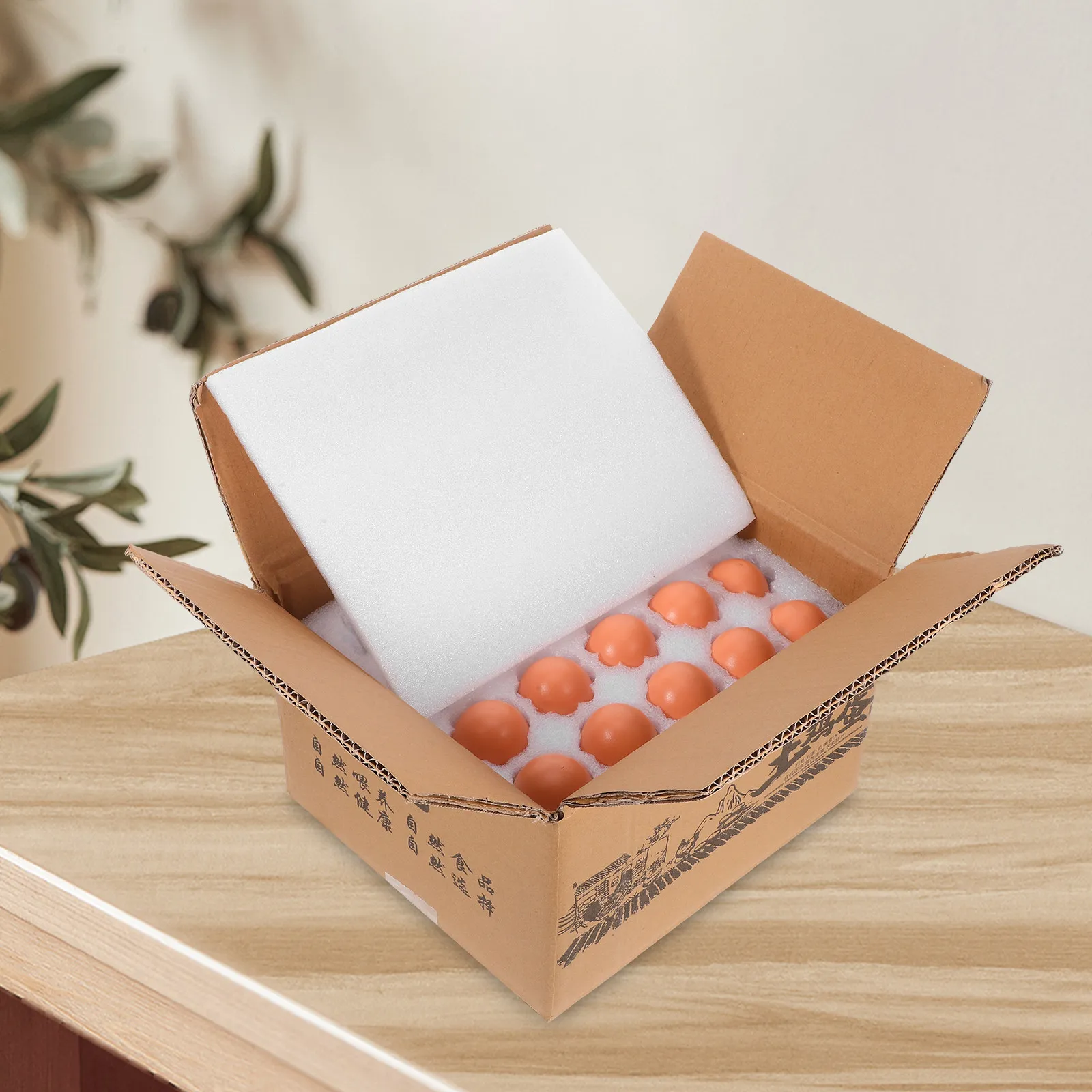 40 Compartment Egg Storage Box Reusable Foam Shockproof Portable Container Holder for Fresh Eggs