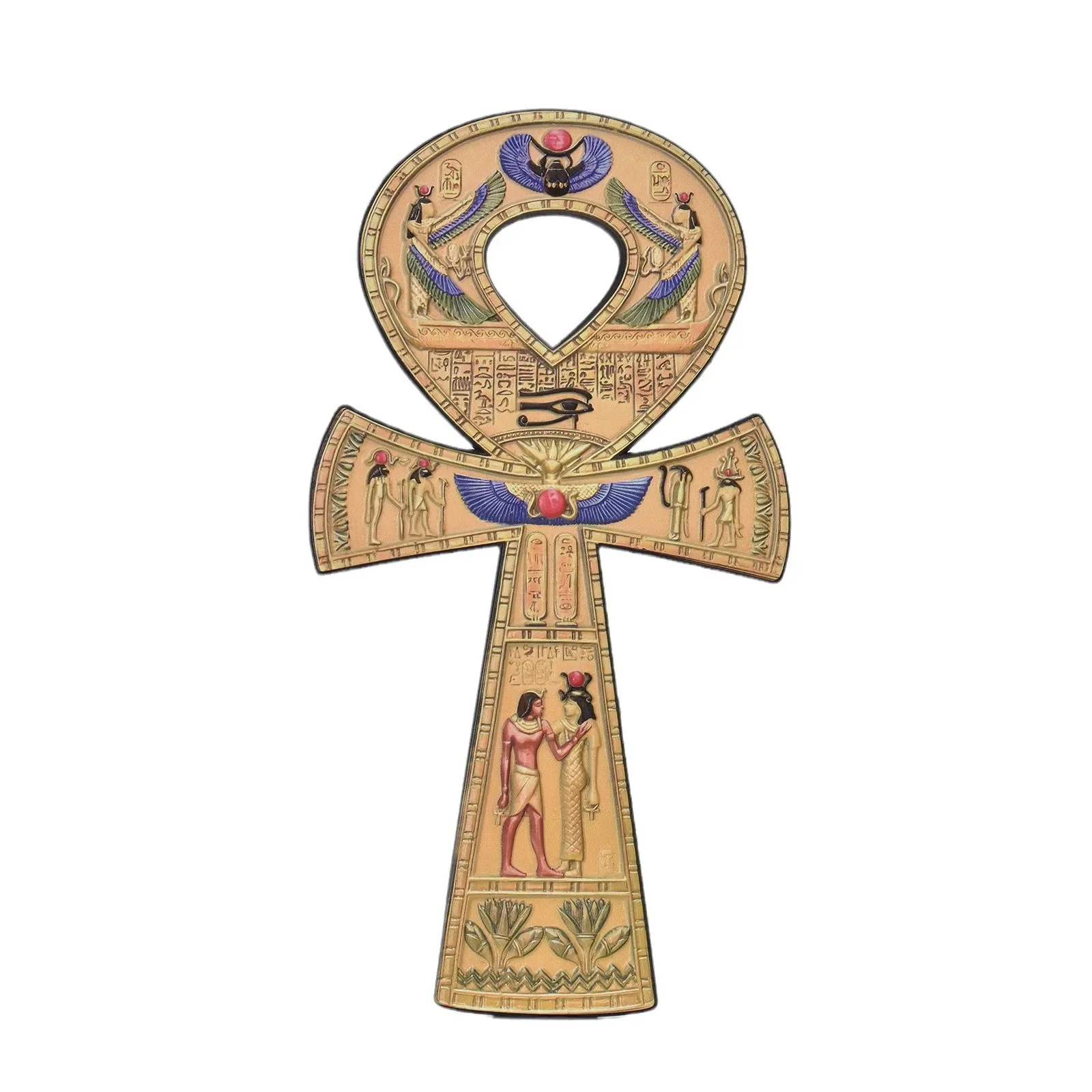 Ancient Egypt Ankh Ansata Cross Life Symbol Cross Resin Ornament Hieroglyphic Writing Female Power Pharaoh The Eye Of Horus