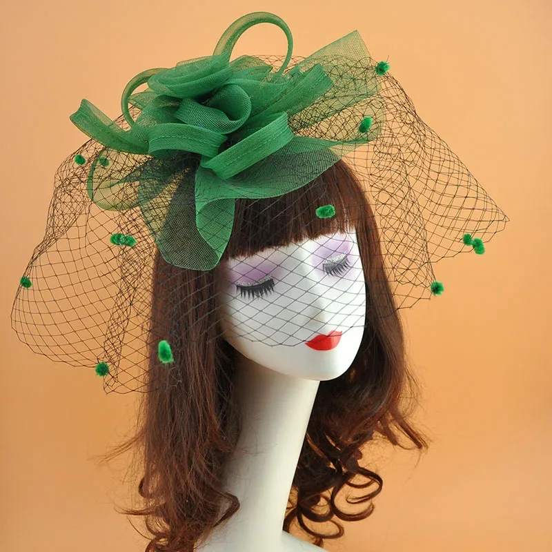 European Style Retro Exaggerated Hat Hair Clips Jockey Club Party Oversized Top Hat Hair Accessories