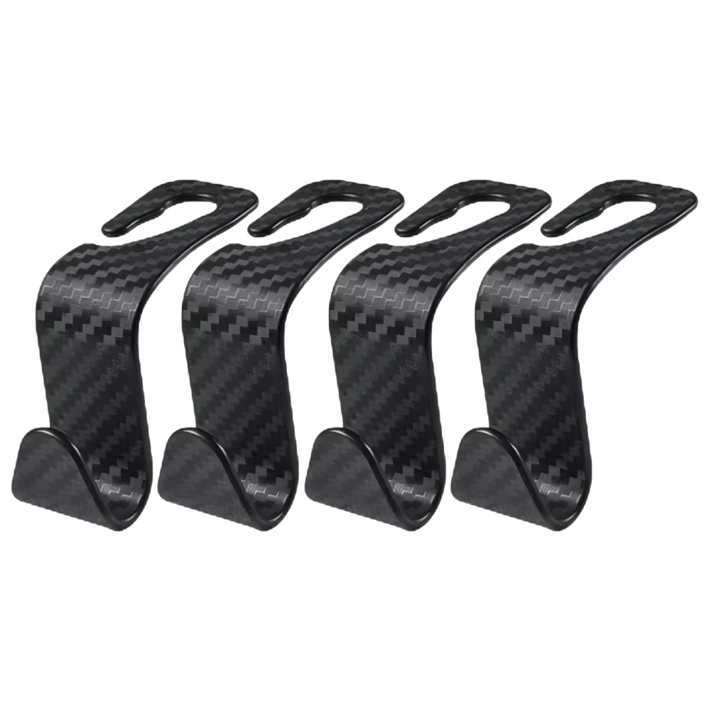 

Must Have Car Headrest Hook Elegant Carbon Fiber Design Secure and Stable Create Extra Storage Space in Your Vehicle