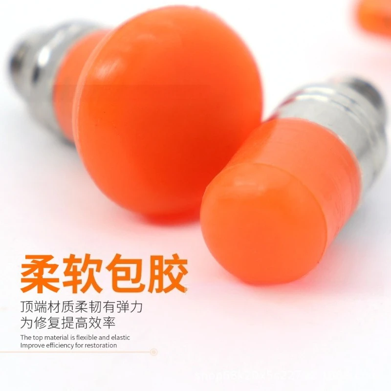 Hammer Replacement Tips, Rubber Cap Design, Dent Repair Hook Head Fit For Auto Body Concave Mark Maintenance