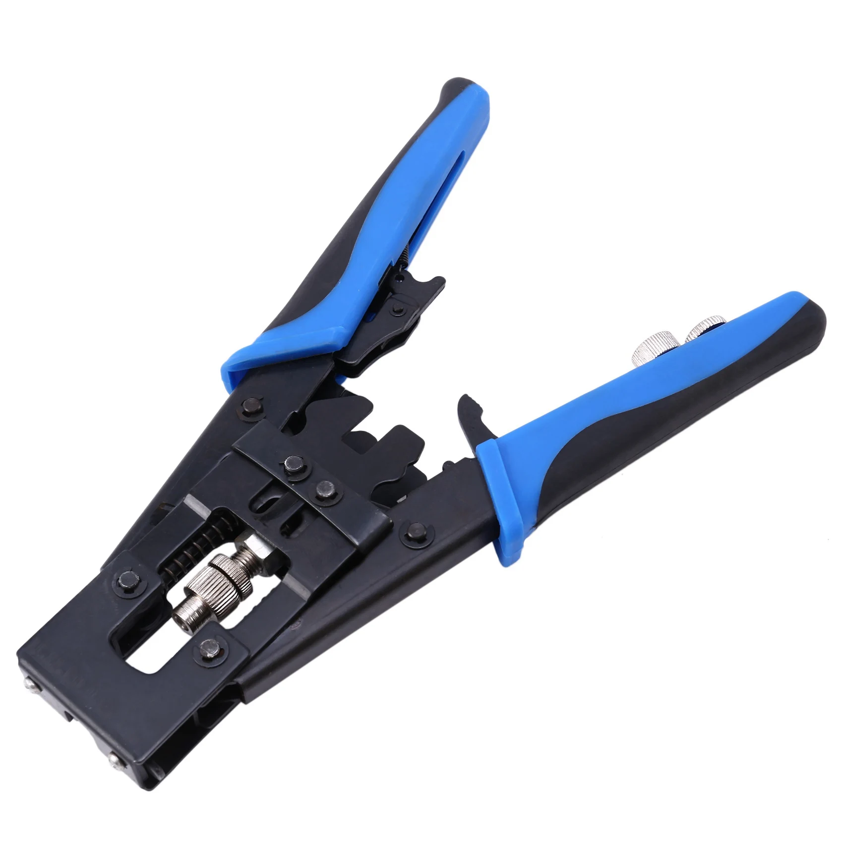 

Premium-2Pc Durable Coax Compression Crimper Tool BNC/RCA/F Crimp Connector RG59/58/6 Cable Wire Cutter Crimping Plier