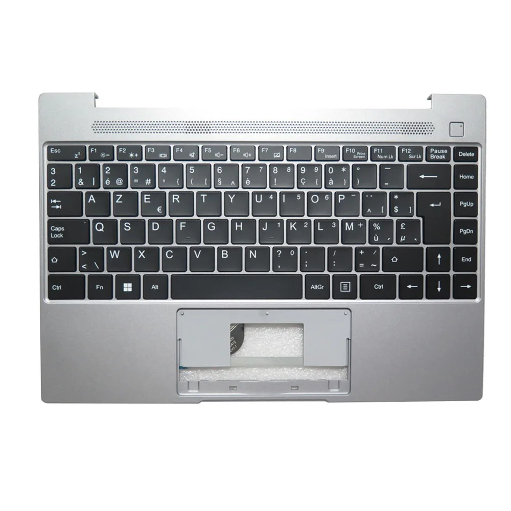 Laptop PalmRest&keyboard For CEPTER DREAMBOOK N340-01 N34001 Y1320-CK Silver top case With Black German GR/Belgium BE keyboard