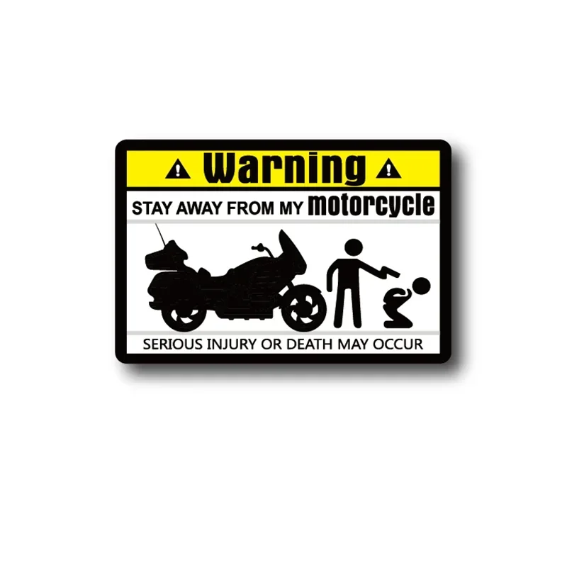 Funny Dont Touch Warning Mark Text Unique Decal Car Sticker Decals for Motorbike Motorcycle