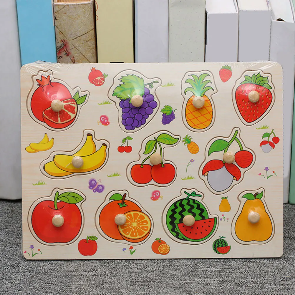 لعبة ألغاز لوحة الإمساك المبكر، لعبة مطابقة الأشكال الخشبية للأطفال، مجموعة الأنشطة التعليمية للتطوير المعرفي #3