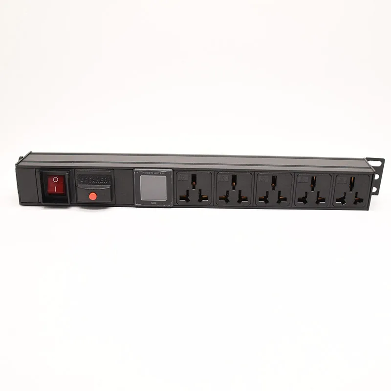 PDU Power Strip Network Cabinet Rack 16A 5AC Universal Outlet ammete overload protection C14 interface design Socket with switch