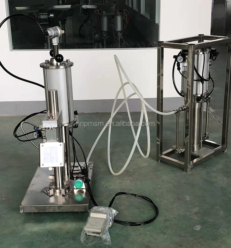 Air Freshener Liquid Filling Machine Manual Gas Sunscreen Cream Atomizer and LPG Filling Equipment