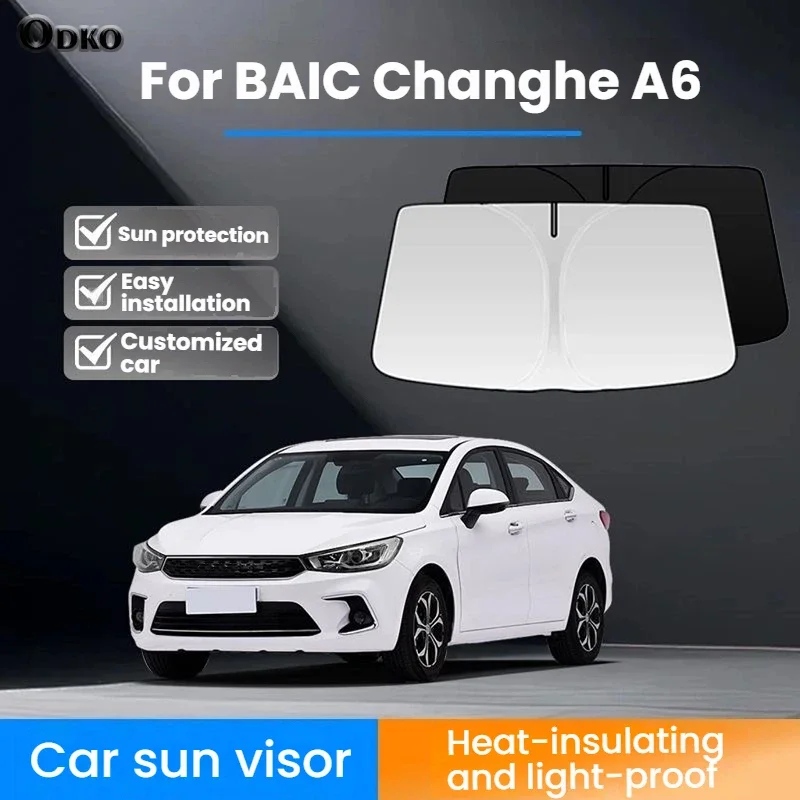 

For BAIC Changhe A6 Interior Accessories Car Front Window Sunshade Custom Fit Windshield UV Protection Sun Shade Heat Insulation