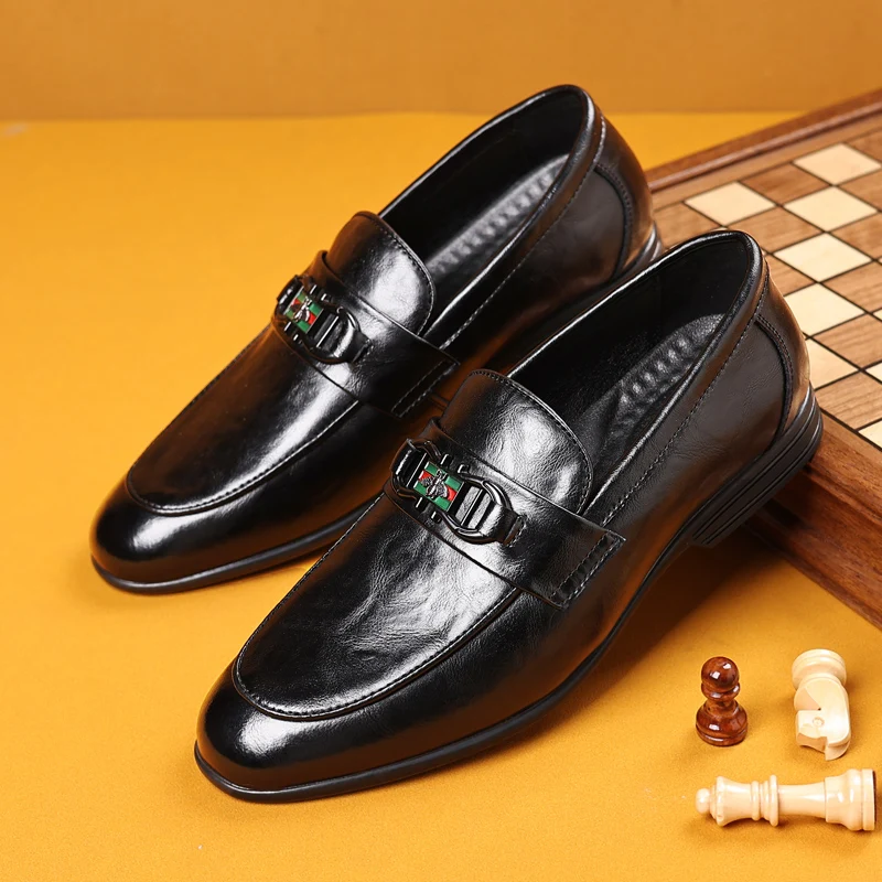 

Fashion Shoes Men Casual Shoes Autumn Leather Loafers Office Shoes for Men Driving Moccasins Comfortable Slip on Party