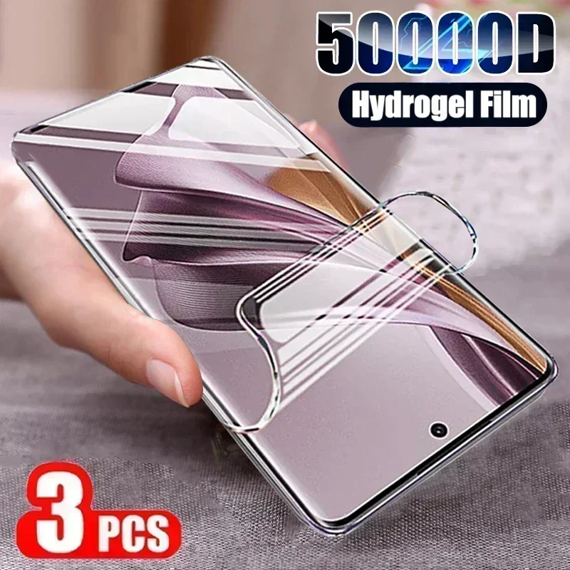 3PCS Hydrogel Film For OPPO Reno 10 9 8 Pro Plus 8 5 Lite 5G 8T 7 Z 6 5 Pro Screen Protector For Find X6 X5 X3 Pro Lite X3 Neo