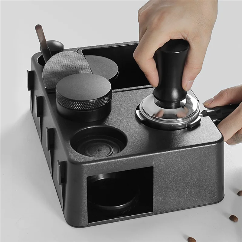 

A55X-Espresso Tamping Station Organizer For 58Mm 54Mm 51Mm Epsresso Portafilter Coffee Tools Organzier Coffee Tamper Holder