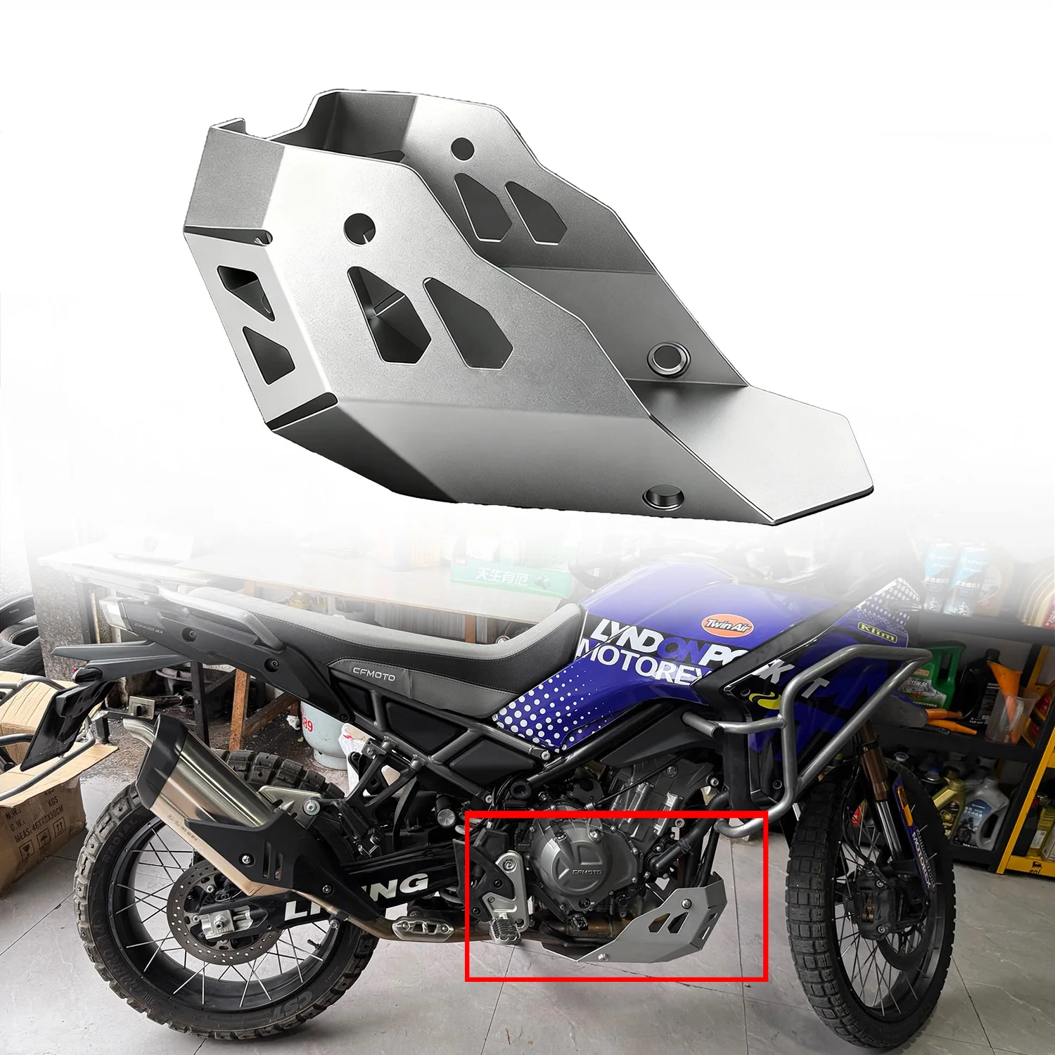 For 450MT 450 MT MT450 24-26 Motorcycle Accessories Engine Guard Protector Chassis Collision Protection Cover Skid Plate Parts
