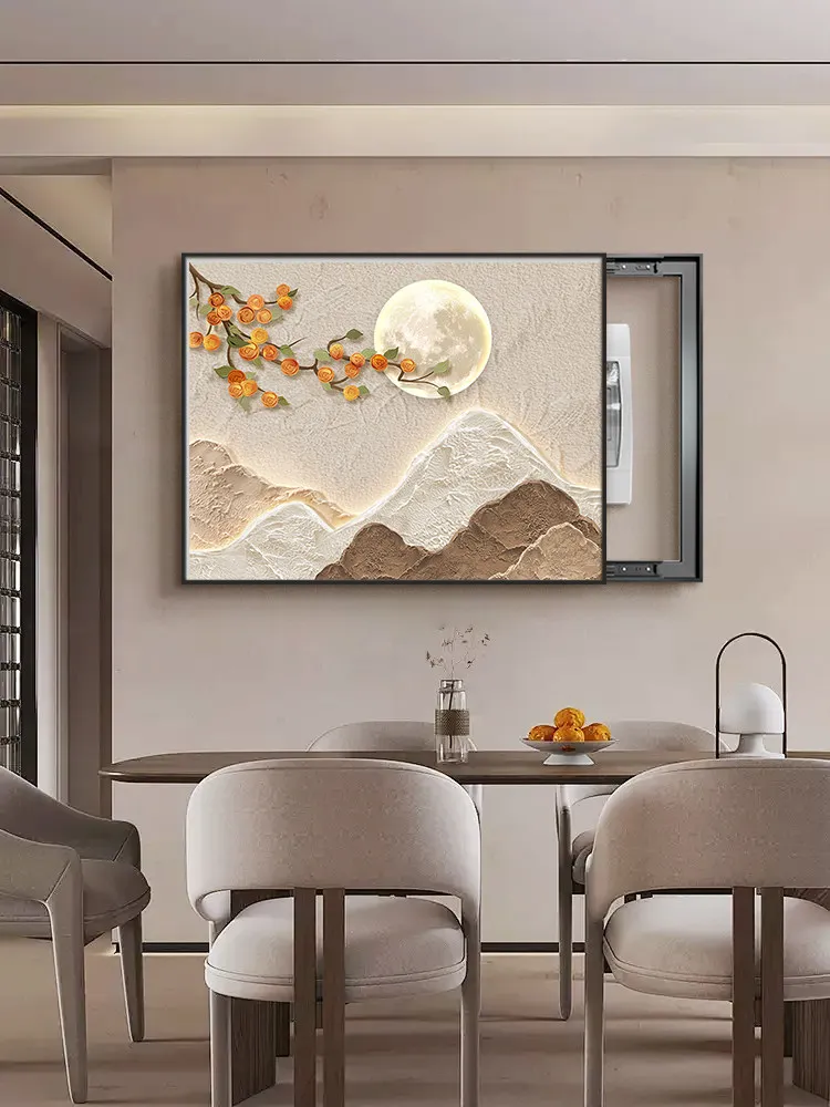 td-Meter Box Occlusion Decorative Painting Light Luxury Advanced Induction Distribution Box Strong And Weak Electric*